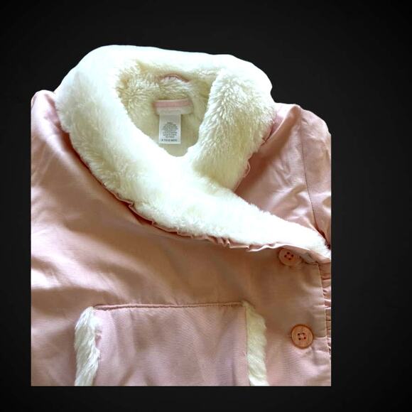 Janie and Jack Layette Faux Fur Coat  Baby Girls 0-6 mos. - Picture 6 of 7